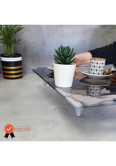 Decorita Cam Tepsi Stark Mermer 29Cm X 52Cm
