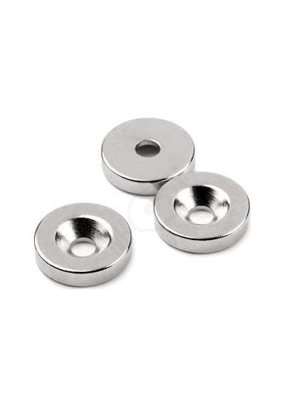 10 Adet 15Mm X 10-5,5M X 3Mm Havşa Delikli Güçlü Neodyum Miknatis