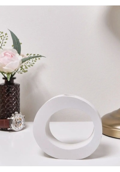 Minimalist Halka Formunda Dekoratif Beton Vazo Şıklık Ve Modernlik Bir Arada