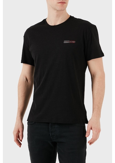 Tommy Jeans Erkek T Shirt Dm0dm21303 Bds Siyah Siyah