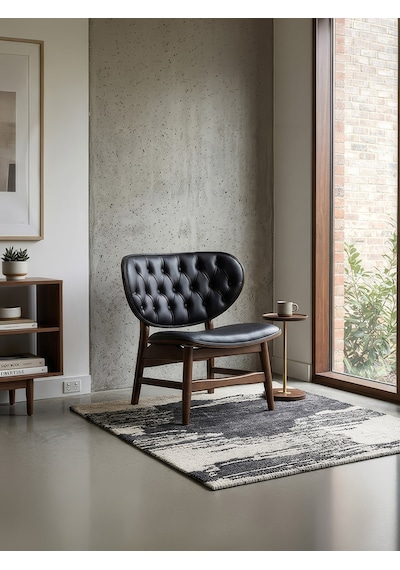 Coppa Ahşap Berjer Ceviz - Siyah
