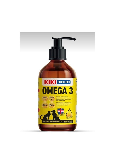 Kiki Excellent Omega 3 Kedi Ve Köpek İçin Balık Yağı 250 Ml