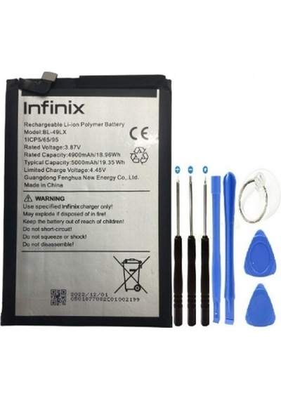 İnfinix Hot 20s Pil Batarya + Tamir Set Bl-49lx 5000 Mah Senalstore