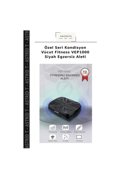 Özel Seri Kondisyon Vücut Fitness Vep1000 Siyah Egzersiz Aleti