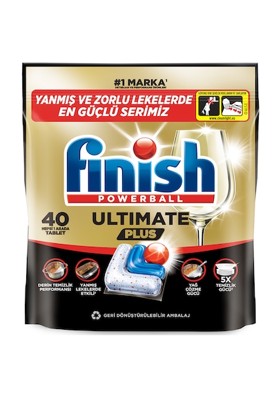 Finish Ultimate Plus Bulaşık Makinesi Deterjanı Kapsül Tablet 40 Adet