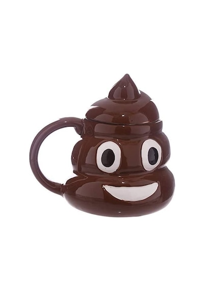 Kaka Emoji Kupa Bardak Tasarım Kupa Dekoratif Hediyelik Genel