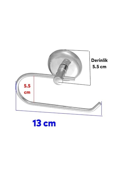 Yapışkanlı Tuvalet Kağıtlık Aparat Kapalı Wc Kağıt Standı Bez Havluluk Paslanmaz Metal Sağlam Krom Diğer