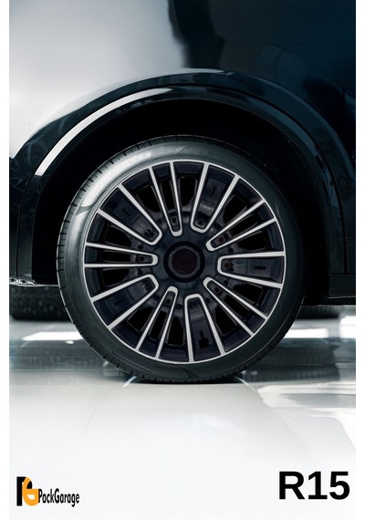 Volkswagen Up Club 15'' İnç Jant Kapağı 4 Adet Siyah Gri C116