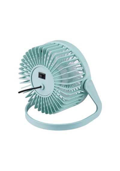 Efn-505 360 Derece Dönüş Taşınabilir Mini Masaüstü Turkuaz Usbfan