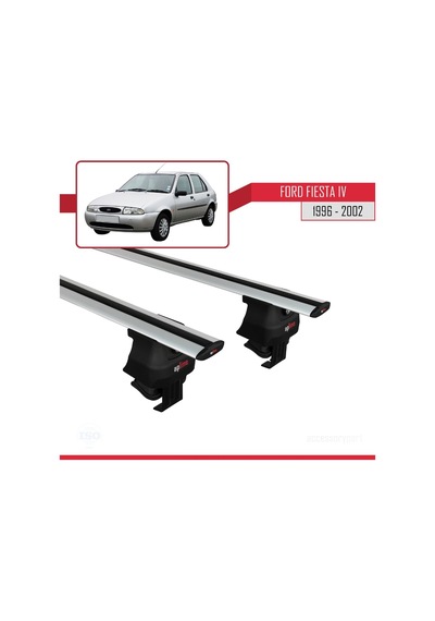 Ford Fiesta Iv 1996-2002 Arası İle Uyumlu Ace-4 Ara Atkı Tavan Barı Gri