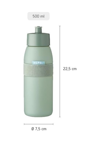 Mepal Ellipse Nordic Denim Sports Su Şişesi 500 Ml Kapasite S Çok Renkli