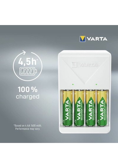 Varta Plug (beyaz) Şarj Cihazı+4x2100mah Aa Şarj Edilebilir Kalem