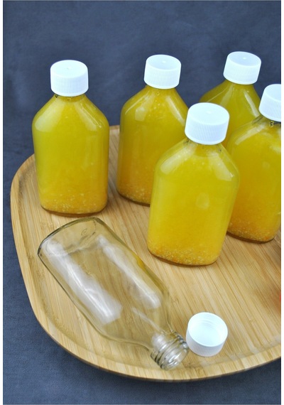 6 Adet 200 Ml Sızdırmaz Beyaz Kapaklı Cam Detoks Şişesi Cold Brew Yassı Şişe Seti - 200 Cc