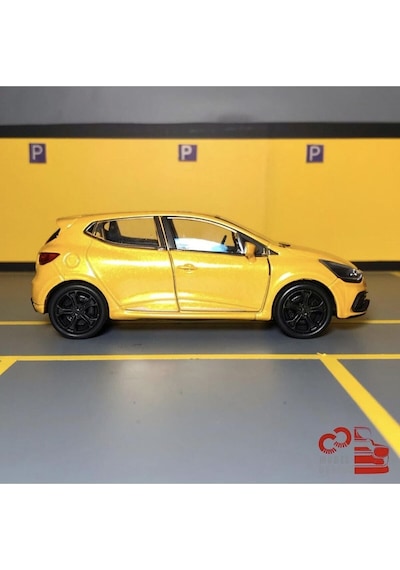 Renault Clio Rs 1/36 Ölçek Çek Bırak Diecast Metal Model Araba Oyuncak