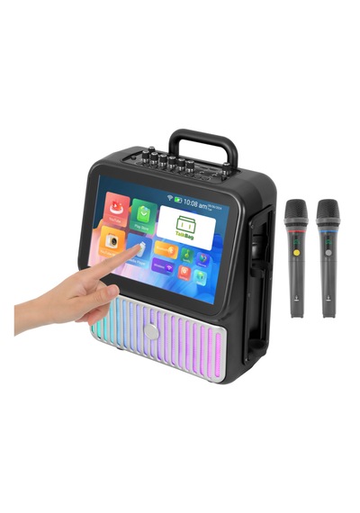 Dokunmatik Ekranlı Taşınabilir Hoparlör Sistemi Usb-wifi-mikrofon
