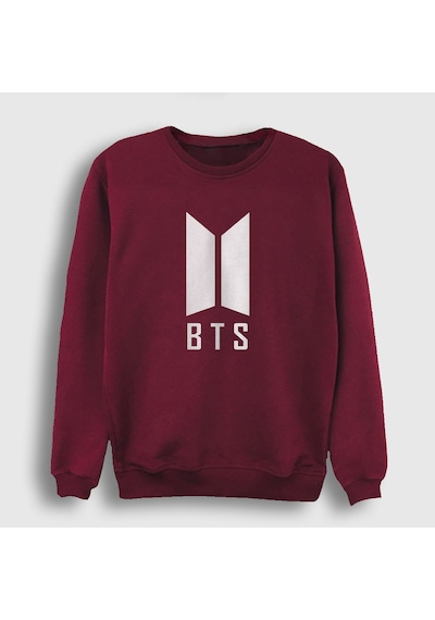 Presmono Unisex Doors Bts Sweatshirt Bordo