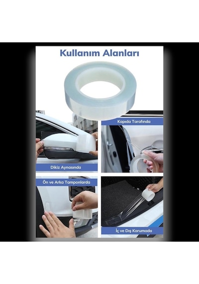 Şeffaf Su Geçirmeyen Oto Darbe Koruyucu Bant Çizilmeye Dayanıklı Kolay Yapışan Koruma Bandı
