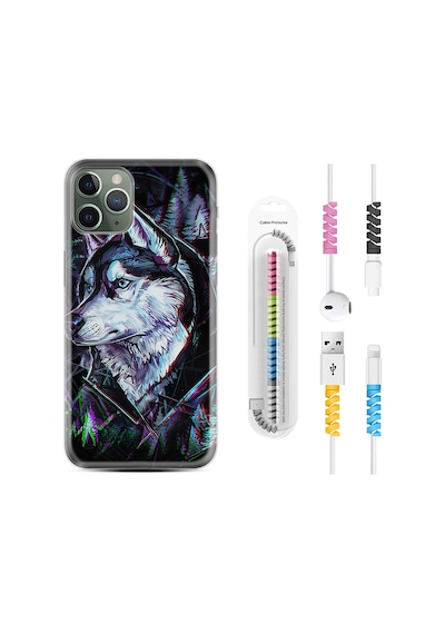 Apple Uyumlu iPhone 12 Pro Max Kılıf Kablo Koruyuculu Dog Eyes 1761