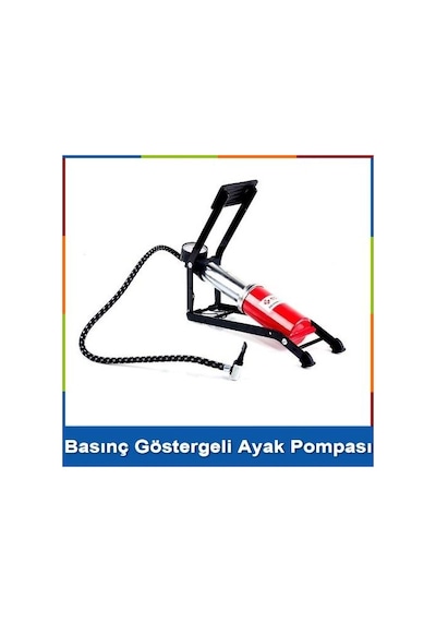 Basınç Göstergeli Büyük Boy Ayak Pompası
