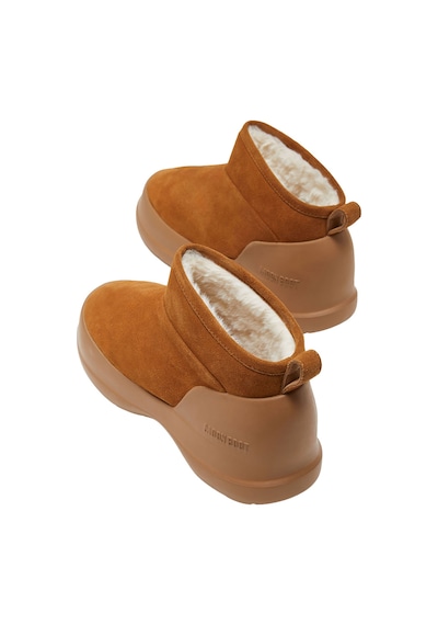 M008 Cognac Bot Kadın 80d2500070 Moon Boot Mezzallina Low Boot Suede Kırmızı