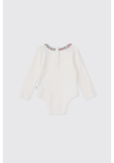 Panço Liberty Kumaş Çiçek Desenli Yenidoğan Body Krem 5621GN03006