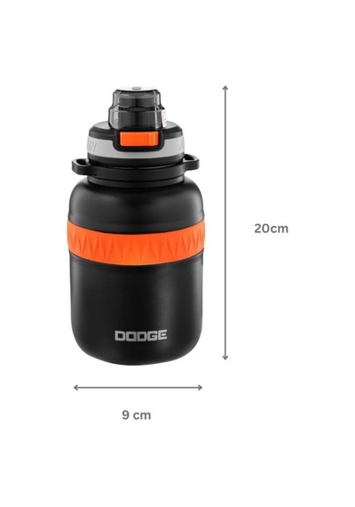 Dodge Fat Çelik Termos Matara 770ml Siyah Siyah