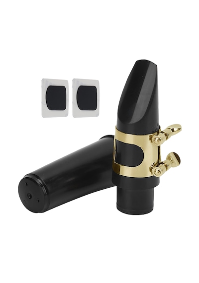 Midex SFR-1530A Alto Saksafon Ağızlık Bek Seti Gold (Bek Bilezik Kamış Ped Kapak)