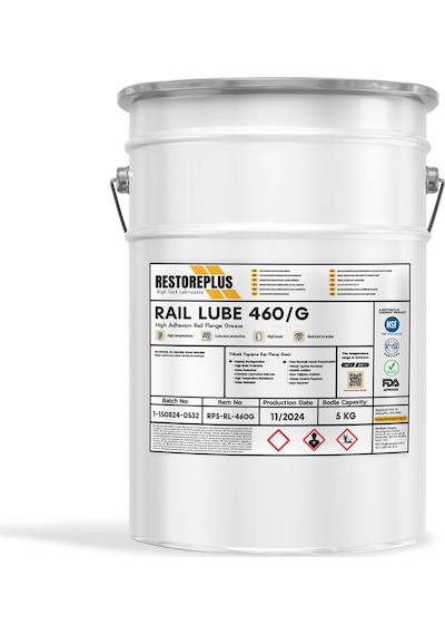 Restoreplus Raıl Lube 460-G Yu Ksek Yapışma Ray Flansı Gesi 5 KG