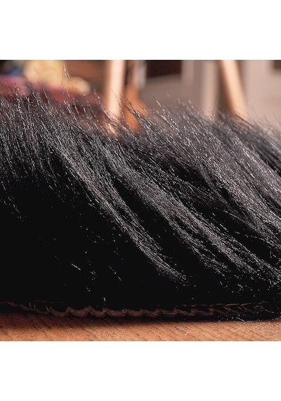 Soft Peluş Kuzu Postu Siyah