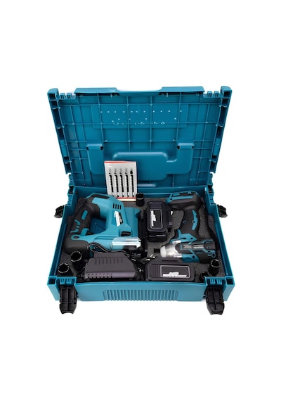 Prohummer Ph269 Akülü Kömürsüz 2li Set - Ayarlanabilir Dekupaj Testere Ve 350nm Somun Sıkma Sökme 36v 5ah Mavi