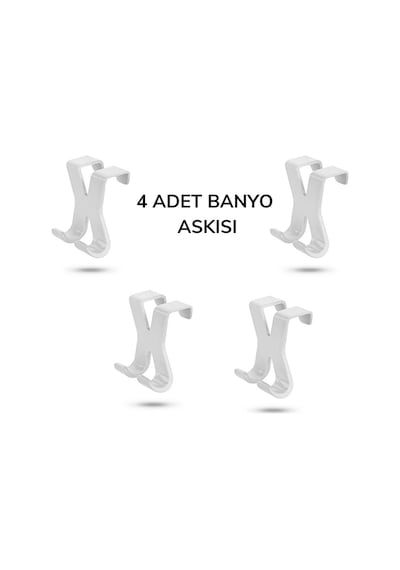 Biishe Hang İt Pratik Kolay Taşımabilir Havlupan 2 Kancalı Banyo Askısı Renkli