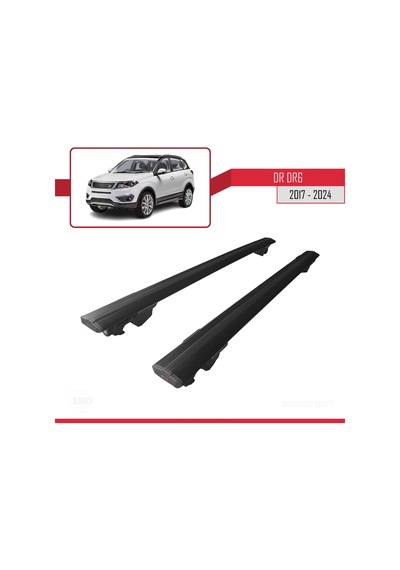 Dr Dr6 2017 Ve Sonrası İle Uyumlu Hook Model Anahtar Kilitli Ara Atkı Tavan Barı Siyah