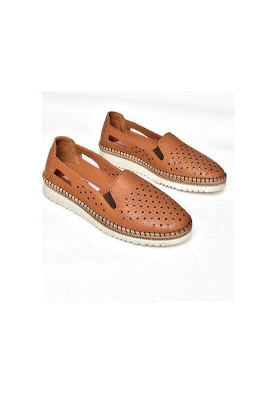 Fox Shoes P555501103 Taba Hakiki Deri Kadın Ayakkabı Taba