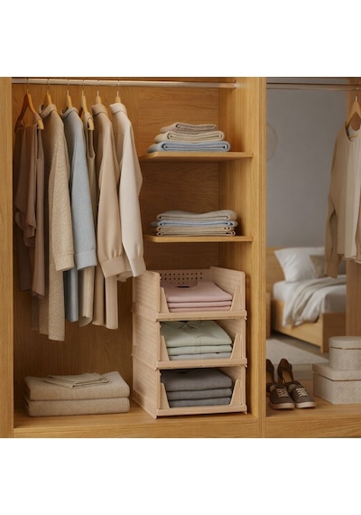Decorev Organizer 3 Katlı Kayar Raf Kahverengi