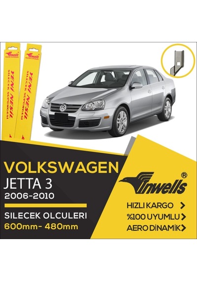 Volkswagen Jetta Muz Silecek Takımı 2006-2010 İnwells