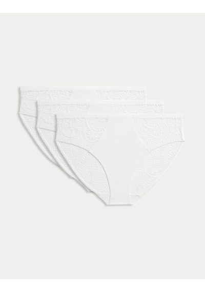 Marks & Spencer 3'lü Body Soft High Leg Külot Seti Beyaz