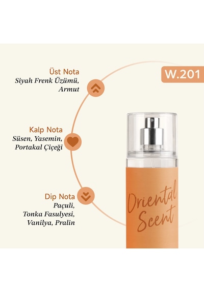 Mad W201 Kadın Perfume Body Mist 200 ML