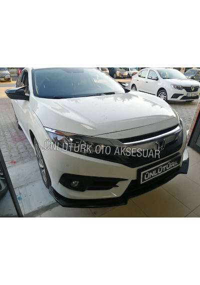 OtoÇizgi Honda Civic FC5 Tampon Ön Lip 3 Parça Piano Black OtoÇizgi