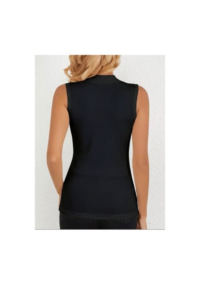 Butik İstanbul Kadın Omuzlardan Açık Balıkçı Yaka Kaşkorse Bluz Siyah