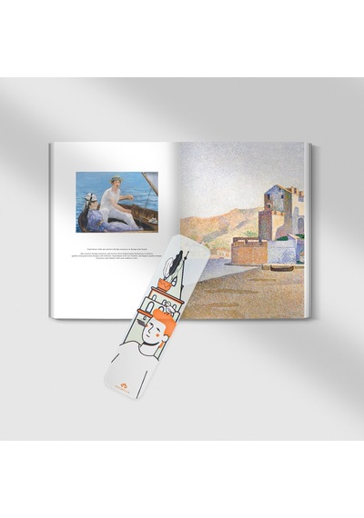 Galata'da Erkek Ve Çiçek Pleksi Kitap Ayracı