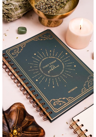 Bullet Journal Edition A5 15x21 Cm Spiralli Noktalı Tarihsiz Not Defteri Güneş Bulut