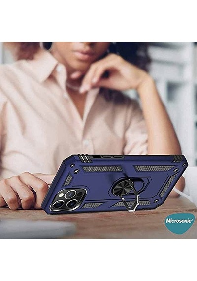 15 Pro Için Ring Holder Kırmızı 15 Pro İle Uyumlu Kılıf - Kırmızı Diğer