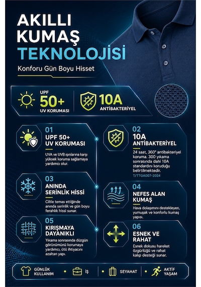 New Performance Arw86819 Serintutan-antibakteriyel-yüksek Kalite Düğmeli Polo Yaka Tshirt Açık Mavi New Performance Arw86819 Serintutan-antibakteriyel-yüksek Kalite Düğmeli Polo Yaka Tshirt Açık Mavi