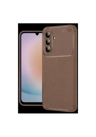 Samsung Galaxy Uyumlu. S26 Fe Auto Focus Karbon Kapak - Kahverengi