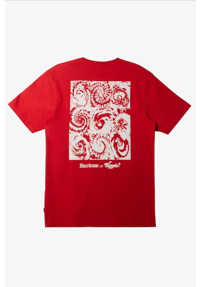 Quiksilver Hurricane Or Hippie Moe Erkek Tişört Aqyzt09540-30051-kırmızı