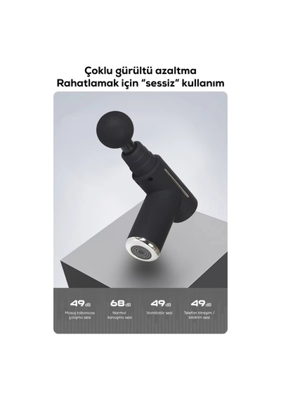Sıcak Soğuk Terapi Özellikli Lcd Ekranlı 6 Kademeli Profesyonel Masaj Tabancası