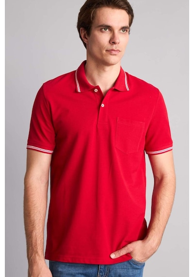 Defacto Regular Fıt Polo Yaka Kısa Kollu Polo Tişört I3005ax26sprd62 Kırmızı-rd62