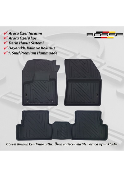 Ds7 Paspas Araca Özel 2019 2024 Bosse Paspas 3d Havuzlu
