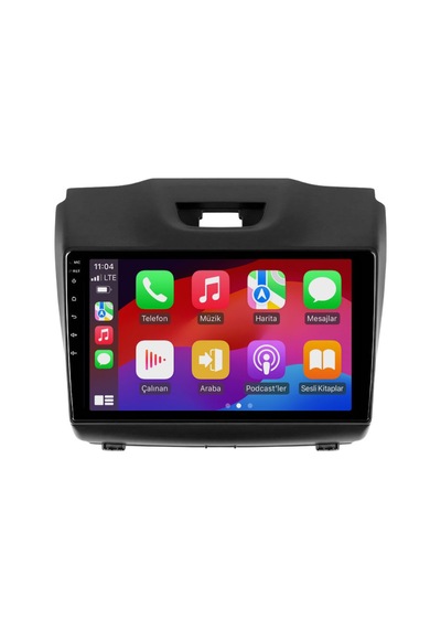 Isuzu D-max Araç Multimedya Android Ekran Carplay Navigasyon Double Teyp 4+64 9" 12-19 Black Fımex 9"