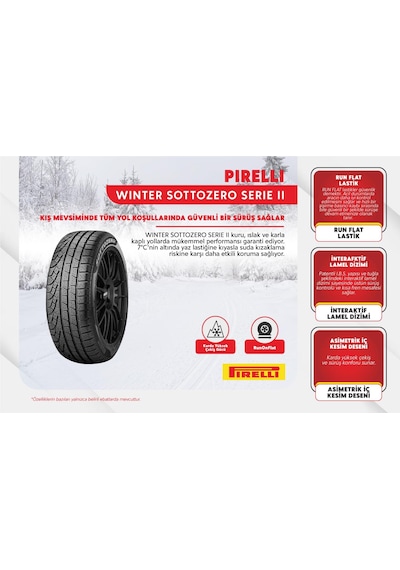Pirelli 265/35 R21 101W XL Wsottozero Serie 2 A7a Kış Lastiği 2024